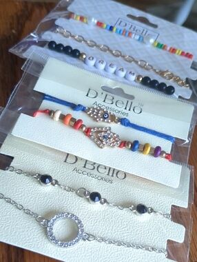 Multicolor Beaded Bundle Colorful Stackable Bracelets
